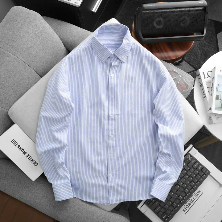 OEM/ODM Manufacturing: Precision Tailored Classic Striped Shirts - Image 4