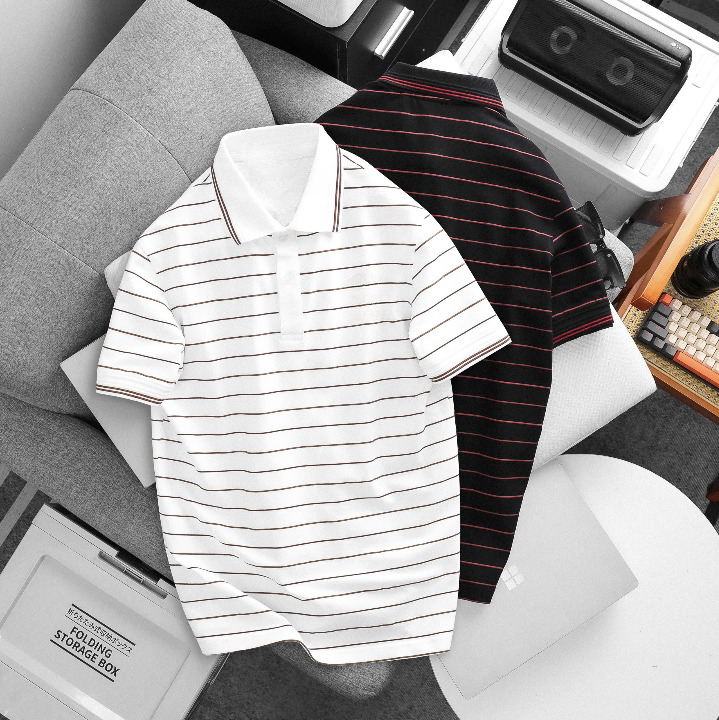 POLO SHIRT – PREMIUM COTTON STRIPED POLO (OEM / WHOLESALE) - Image 9
