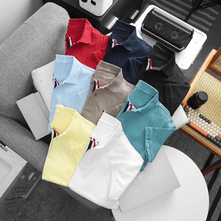 High-Volume Pique Knit Polo Shirts - Image 13