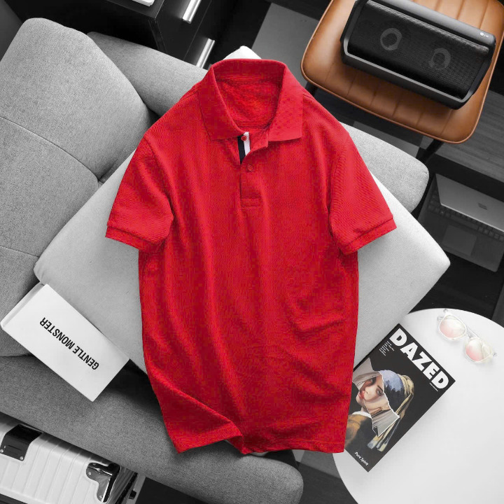 High-Volume Pique Knit Polo Shirts - Image 4