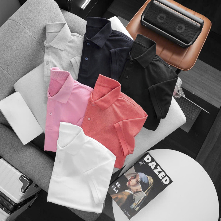 OEM/ODM Manufacturing: Classic Pique Knit Solid Color Polo Shirts