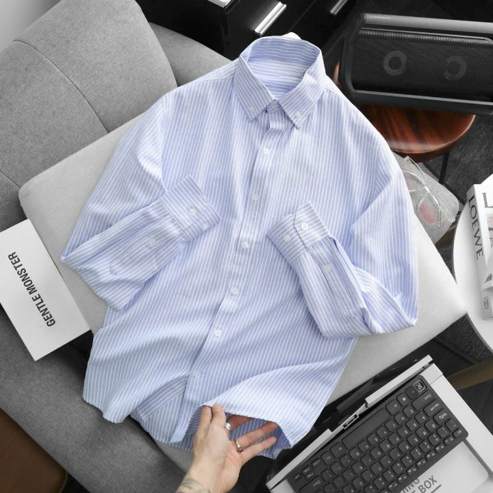 OEM/ODM Manufacturing: Precision Tailored Classic Striped Shirts - Image 9