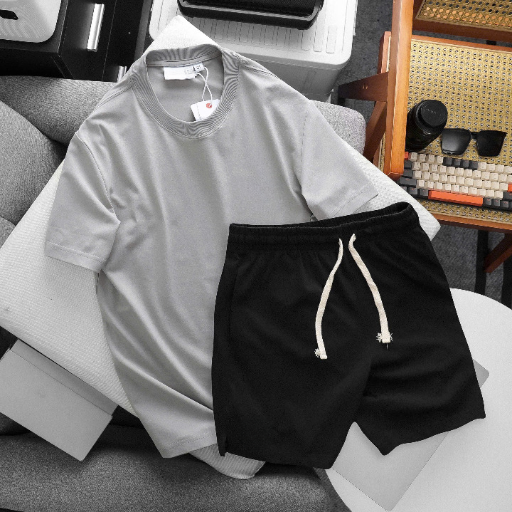 OEM/ODM Manufacturing: Premium Blank T-Shirt & Shorts Sets (Loungewear/Casual) - Image 12