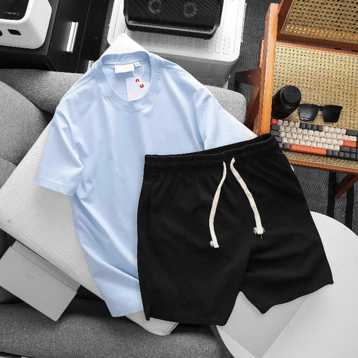 OEM/ODM Manufacturing: Premium Blank T-Shirt & Shorts Sets (Loungewear/Casual) - Image 10