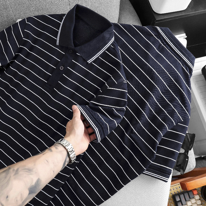 POLO SHIRT – PREMIUM COTTON STRIPED POLO (OEM / WHOLESALE) - Image 8