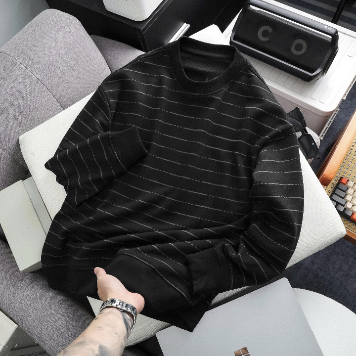 Striped Knit Sweater & Pullover Production - OEM/ODM Manufacturing Service - Image 9