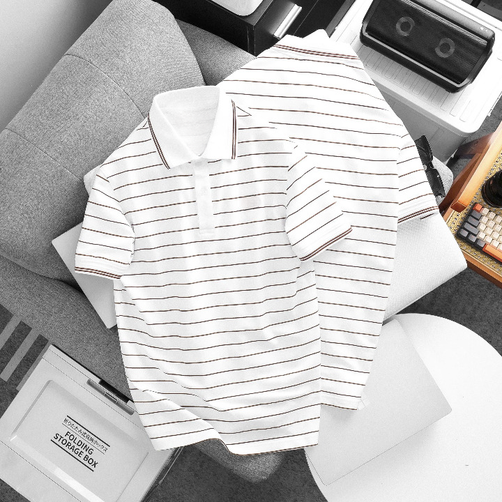 POLO SHIRT – PREMIUM COTTON STRIPED POLO (OEM / WHOLESALE) - Image 4