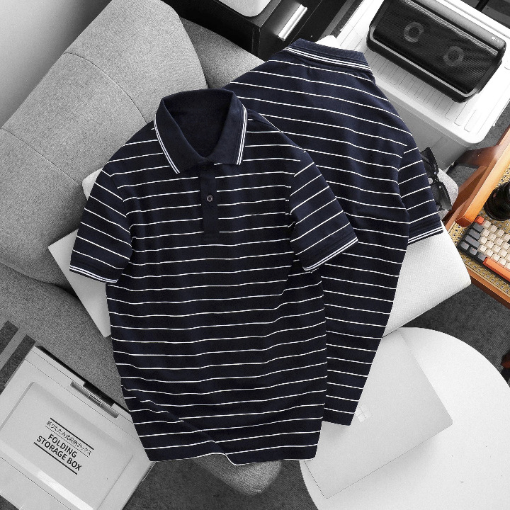 POLO SHIRT – PREMIUM COTTON STRIPED POLO (OEM / WHOLESALE) - Image 5