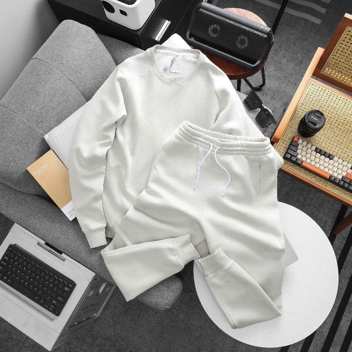 OEM/ODM Manufacturing: Classic Crewneck Sweatshirt & Jogger Sets - Image 4