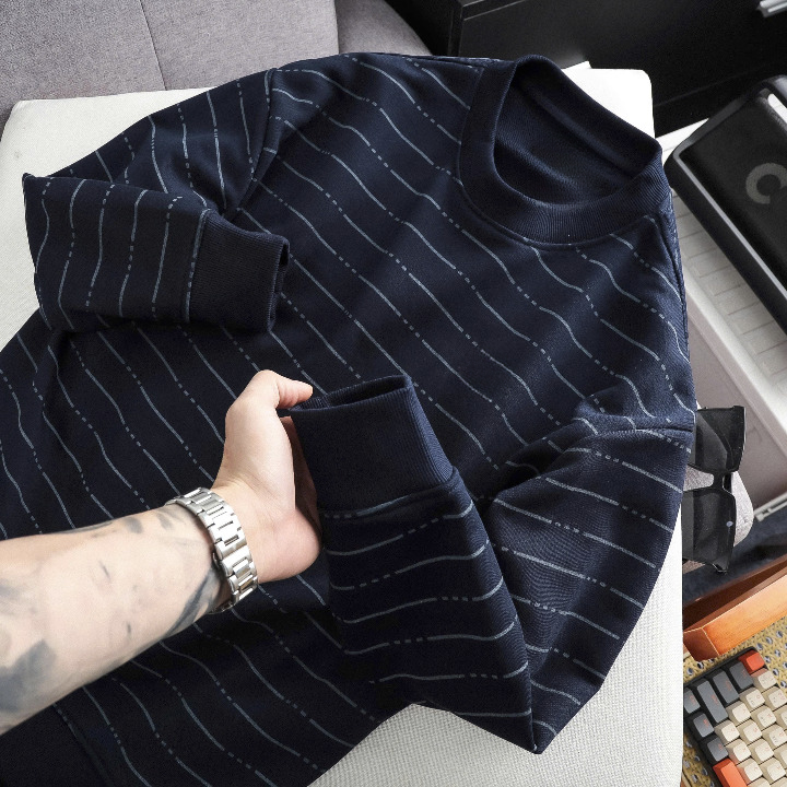 Striped Knit Sweater & Pullover Production - OEM/ODM Manufacturing Service - Image 11