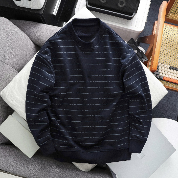 Striped Knit Sweater & Pullover Production - OEM/ODM Manufacturing Service - Image 3