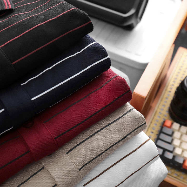 POLO SHIRT – PREMIUM COTTON STRIPED POLO (OEM / WHOLESALE) - Image 14