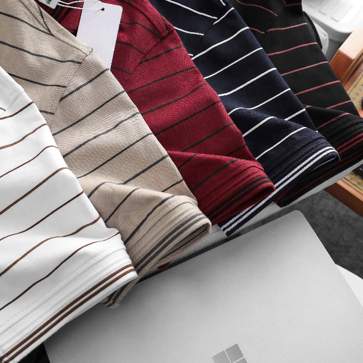 POLO SHIRT – PREMIUM COTTON STRIPED POLO (OEM / WHOLESALE) - Image 13