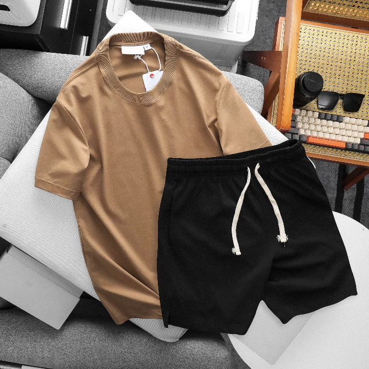 OEM/ODM Manufacturing: Premium Blank T-Shirt & Shorts Sets (Loungewear/Casual) - Image 4