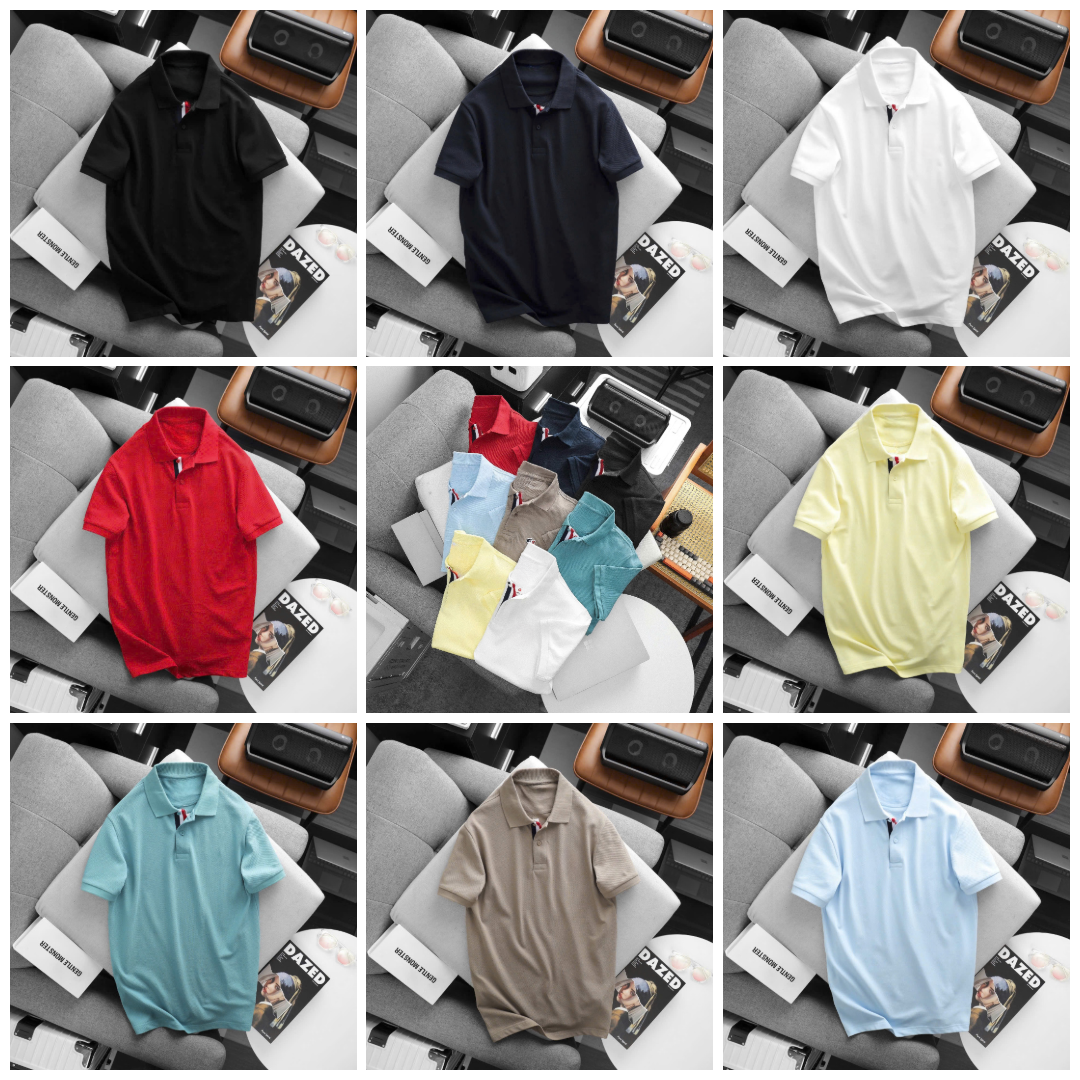 High-Volume Pique Knit Polo Shirts